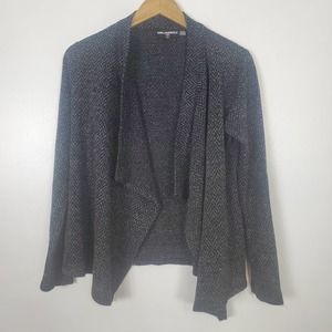 Karl Lagerfeld open front cardigan gray small